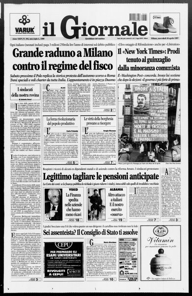 Il giornale : quotidiano del mattino